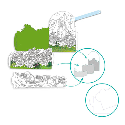 Djeco 3D Colouring On Top… Of My Island