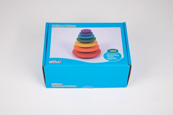 TickiT Rainbow Wooden Buttons