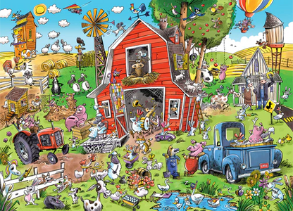 Cobble Hill Puzzles 350 Pieces Farmyard Folly