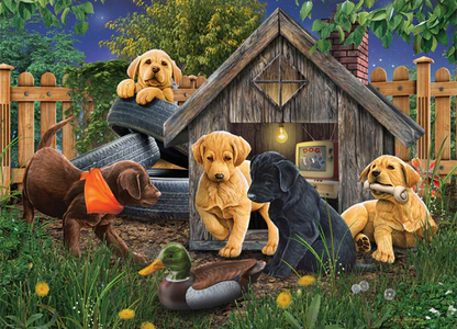 Cobble Hill Puzzles 1000 Pieces In The Doghouse