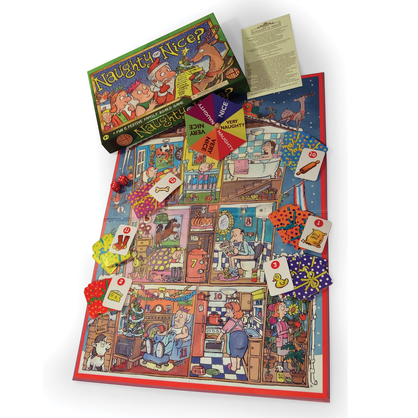 House Of Marbles Naughty or Nice Xmas Board Game
