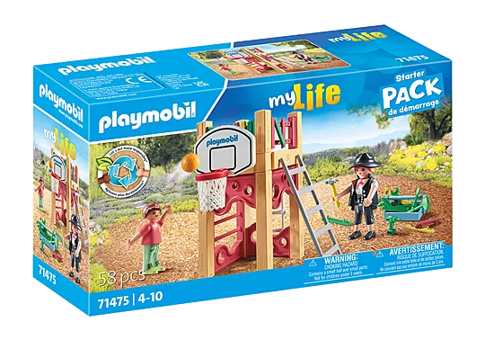 Playmobil 71475 My Life: Outdoor Climbing Frame with Carpenter Starter Pack