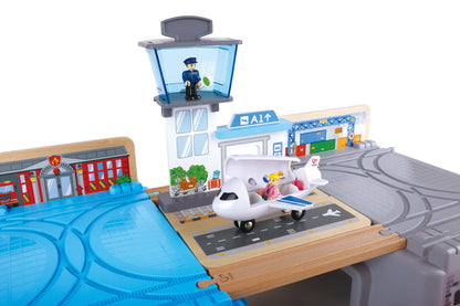 Hape Mega Metropolis Train Bucket Set (80 pieces)