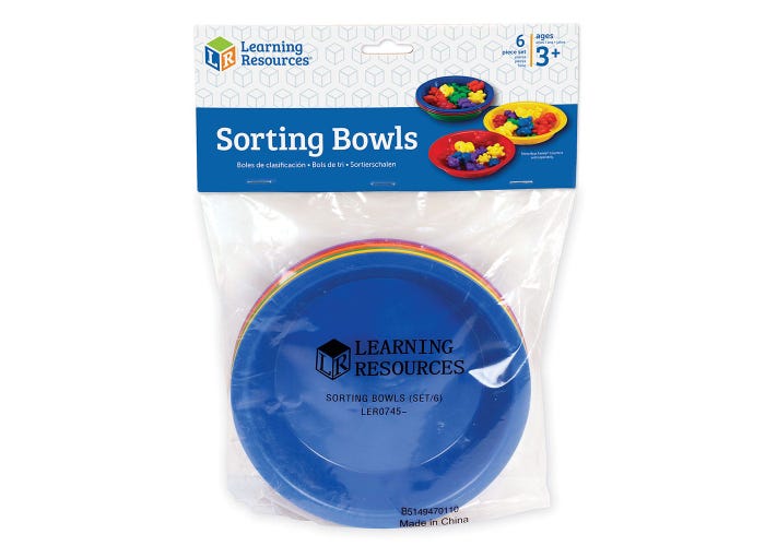 Learning Resources Sorting Bowls (Set of 6)