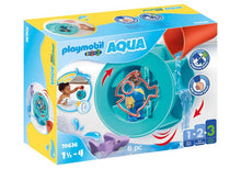 Playmobil 70636 1.2.3 Aqua Water Wheel With Baby Shark