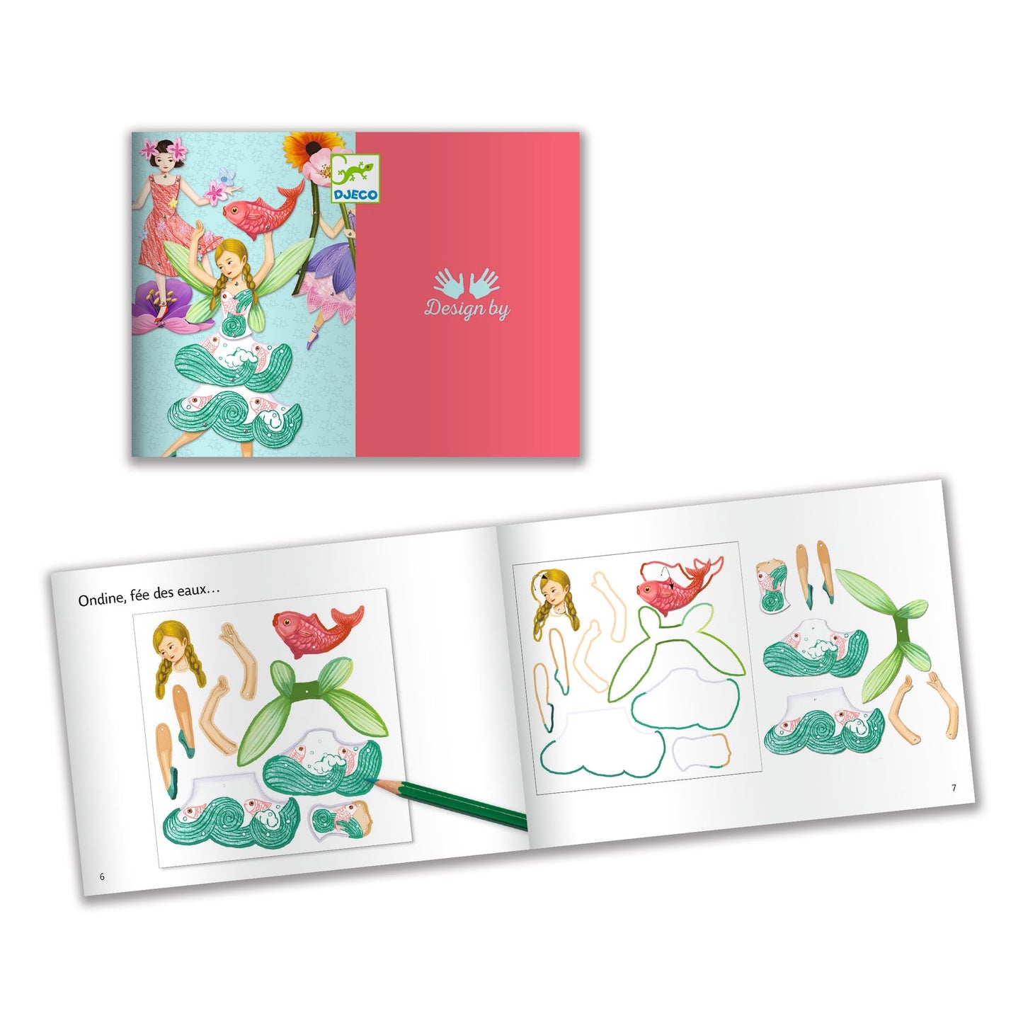 Djeco Jumping Jacks - Fairies Colouring Surprises