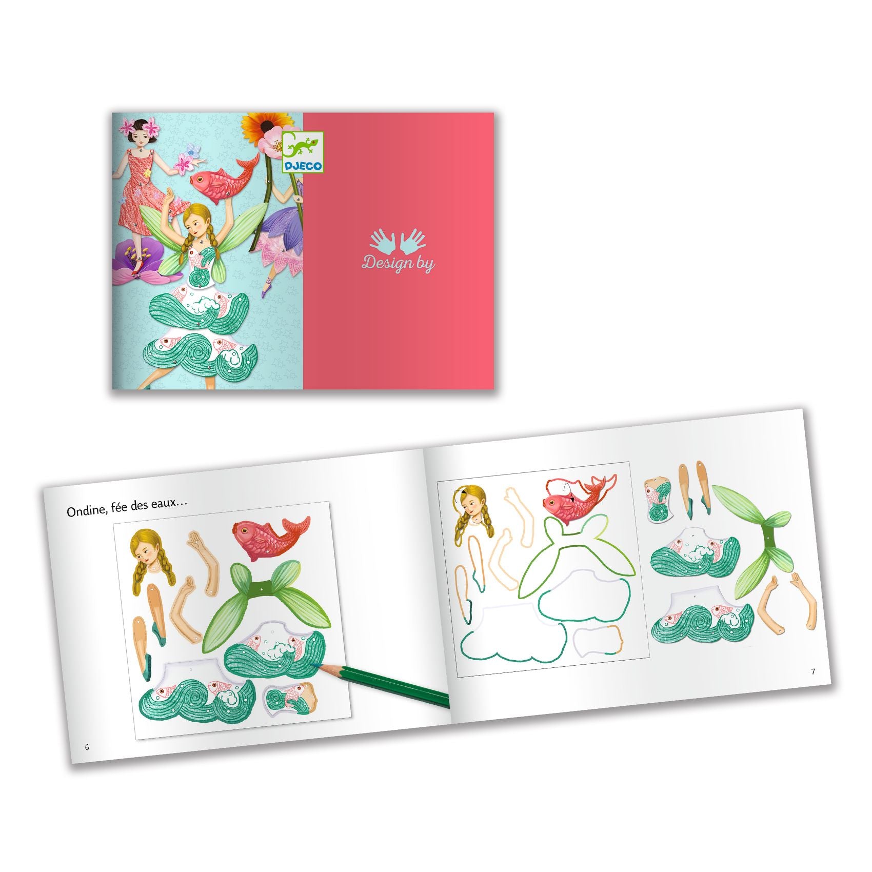 Djeco Jumping Jacks - Fairies Colouring Surprises