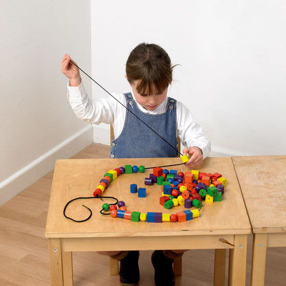 Edx Education Large Wooden Lacing Beads