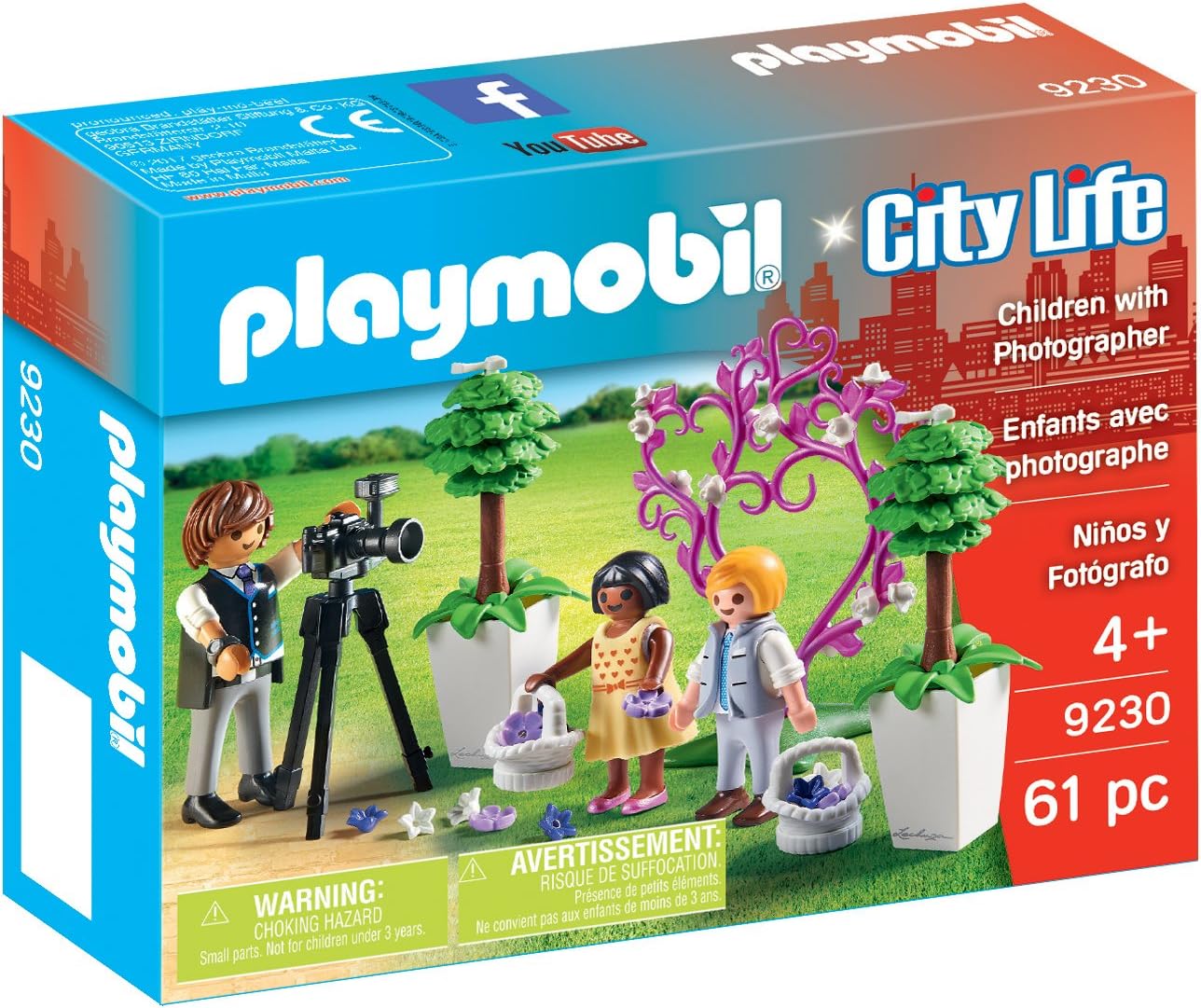Playmobil 9230 City Life Flower Children and Photographer