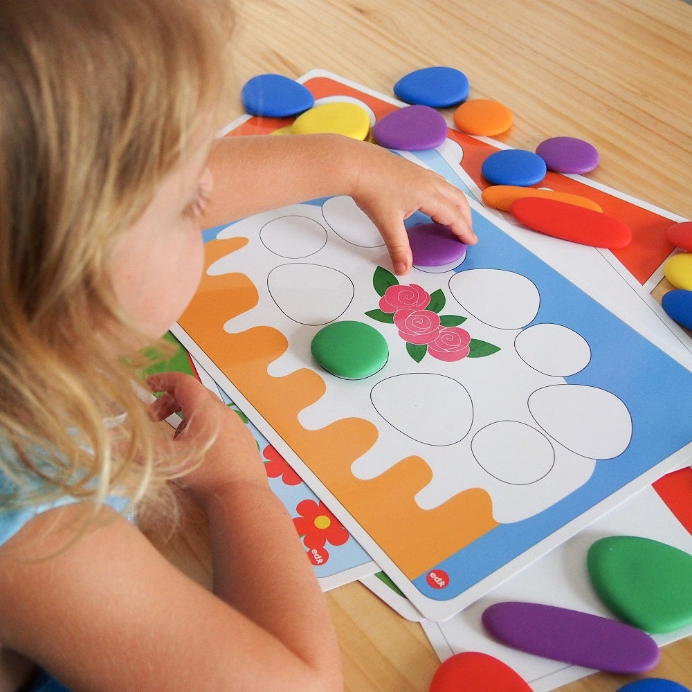 Edx Education Rainbow Pebbles Activity Set