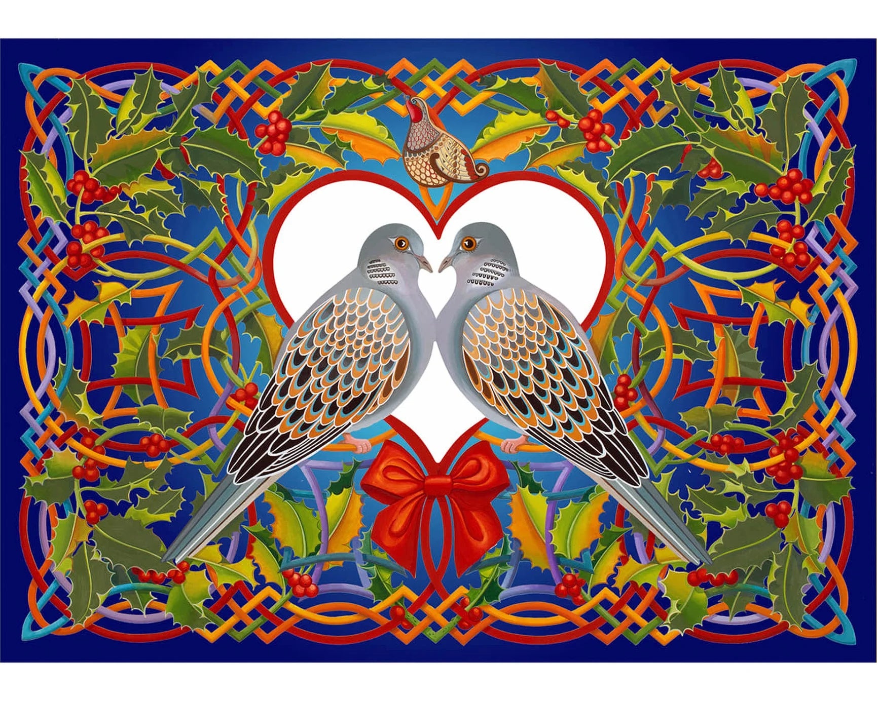 Wentworth Wooden Puzzles Two Turtle Doves - Maxi 250 Pieces