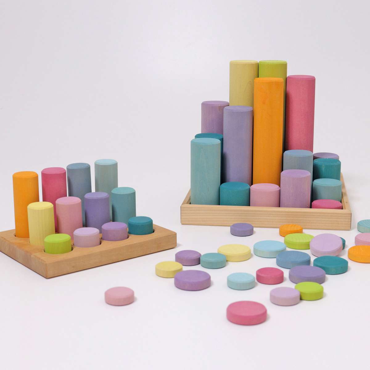 Grimms Stacking Game Small Pastel Rollers