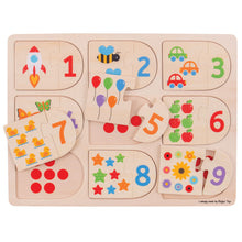 BigJigs Picture and Number Matching Puzzle