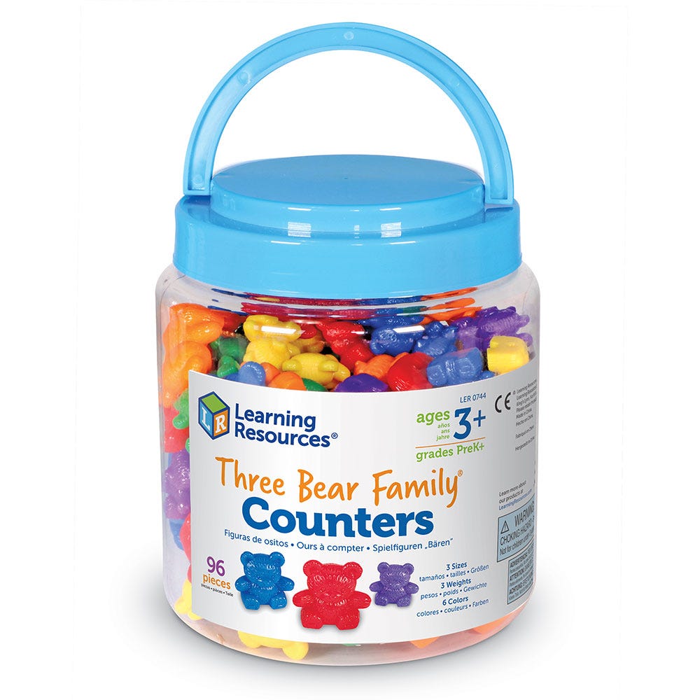 Learning Resources Three Bear Family® Counters (Set of 96)