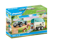 Playmobil 70511 Country Pony Farm Car with Pony Trailer