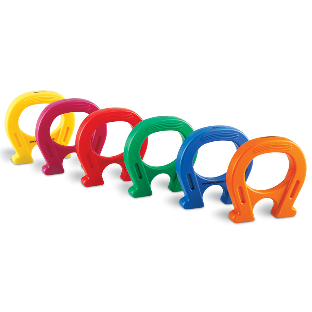 Learning Resources Horseshoe-Shaped Magnets, Set of 6