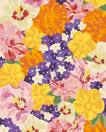 RHS Paint By Numbers-Floral