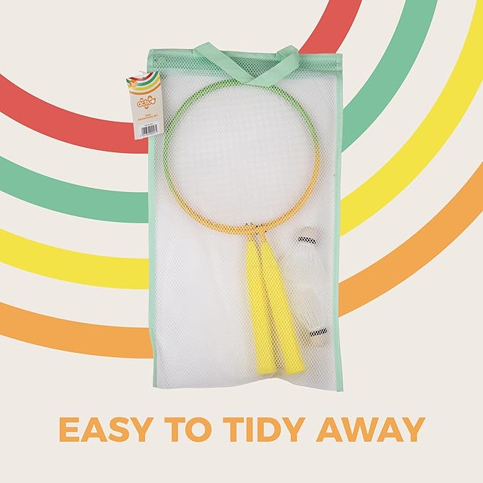 Mookie Activo Mini Badminton Set In Mesh Zipper Bag