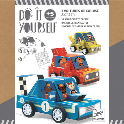 Djeco Grand Prix DIY Racing Cars To Create