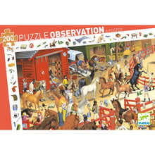 Djeco Horse Riding 200 Pcs Observation Jigsaw Puzzle