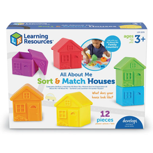 Learning Resources All About Me Sort & Match Houses 12 Pce Set