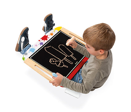 Janod Splash White And Blackboard Table