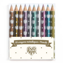 Djeco10 Mini Metallic Pencils