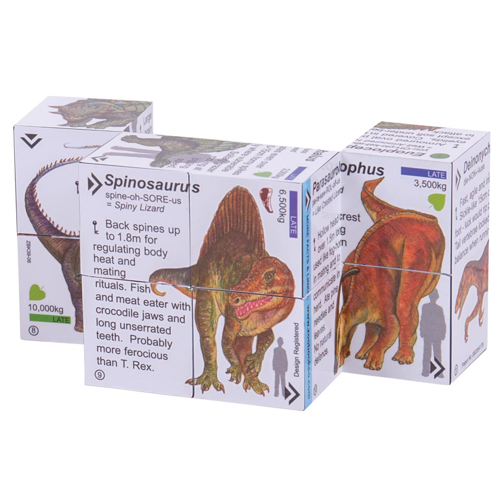 ZooBooKoo Dinosaurs - T-Rex & Friends Cube Book