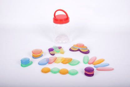 Edx Education Junior Rainbow Pebbles Clear