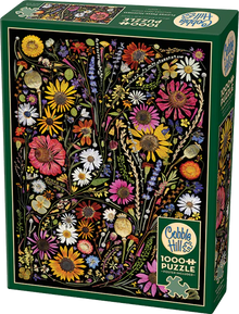 Cobble Hill Puzzles 1000 Pieces Flower Press: Happiness