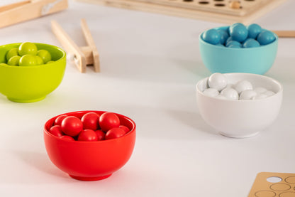 Educational Advantage Wooden Fine Motor Pattern Balls