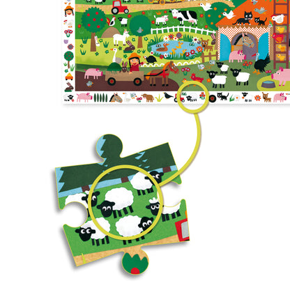 Djeco The Farm 35 Pcs Observation Puzzle