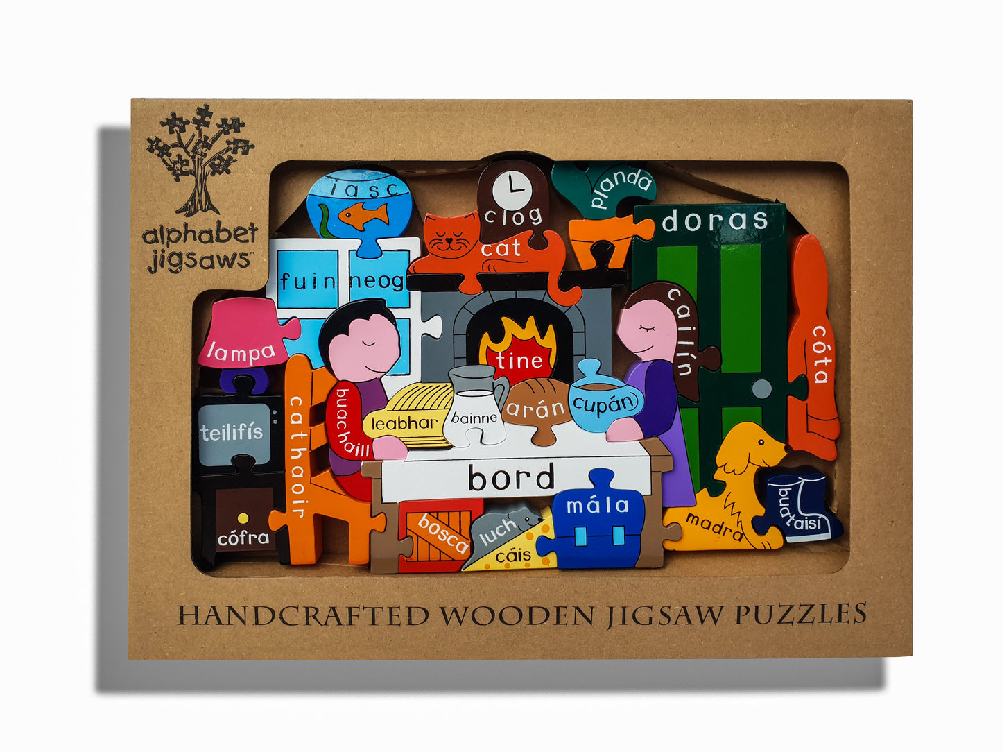 Alphabet Jigsaws At Home Jigsaw as Gaeilge