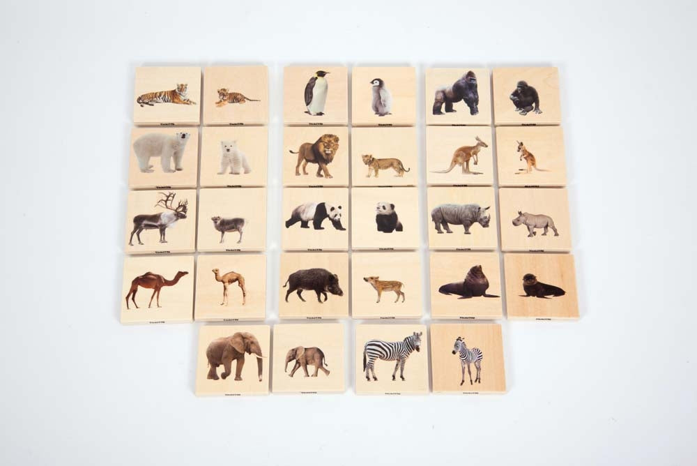 TickiT Wild Animal Family Match Set