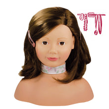 Gotz Dolls Styling Head, Brown Hair