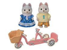 Sylvanian Families Tandem Cycling Set -Husky Sister & Brother-