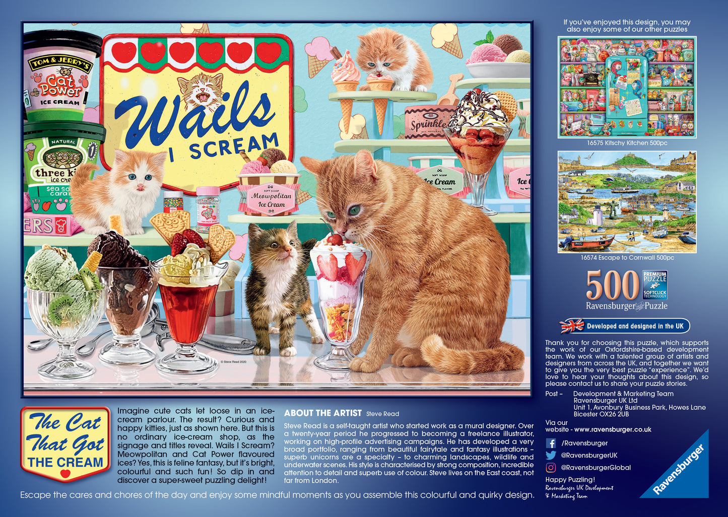 Ravensburger The Cat That Got The Cream, 500pc