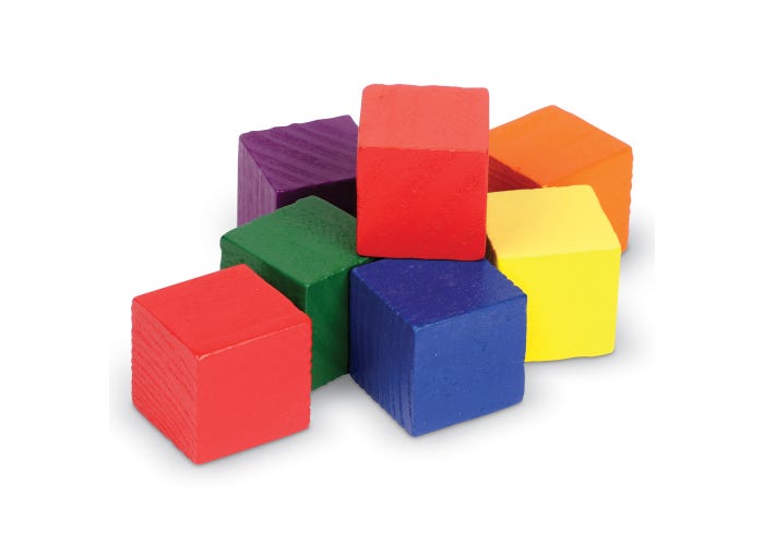 Learning Resources Wooden Colour Cubes™ (Set of 102)