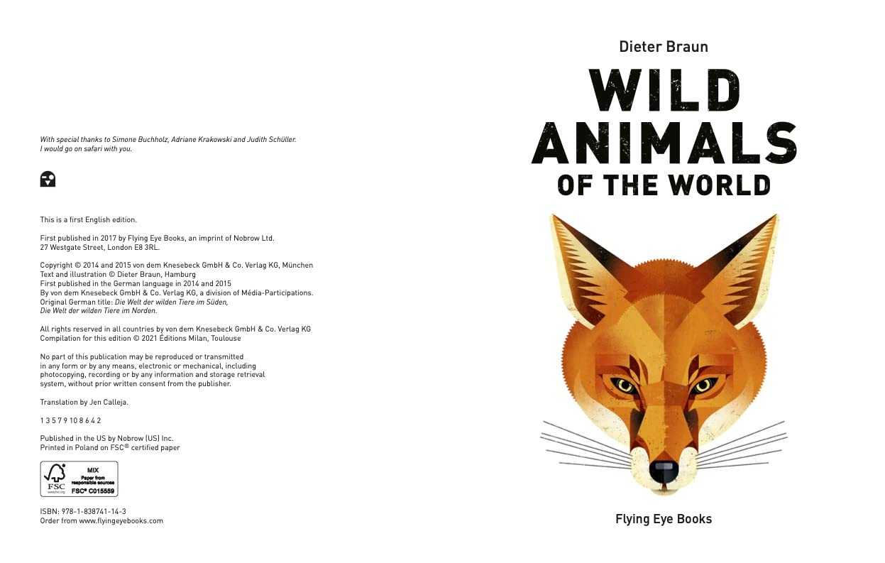 Animals Of The World Hardback Book