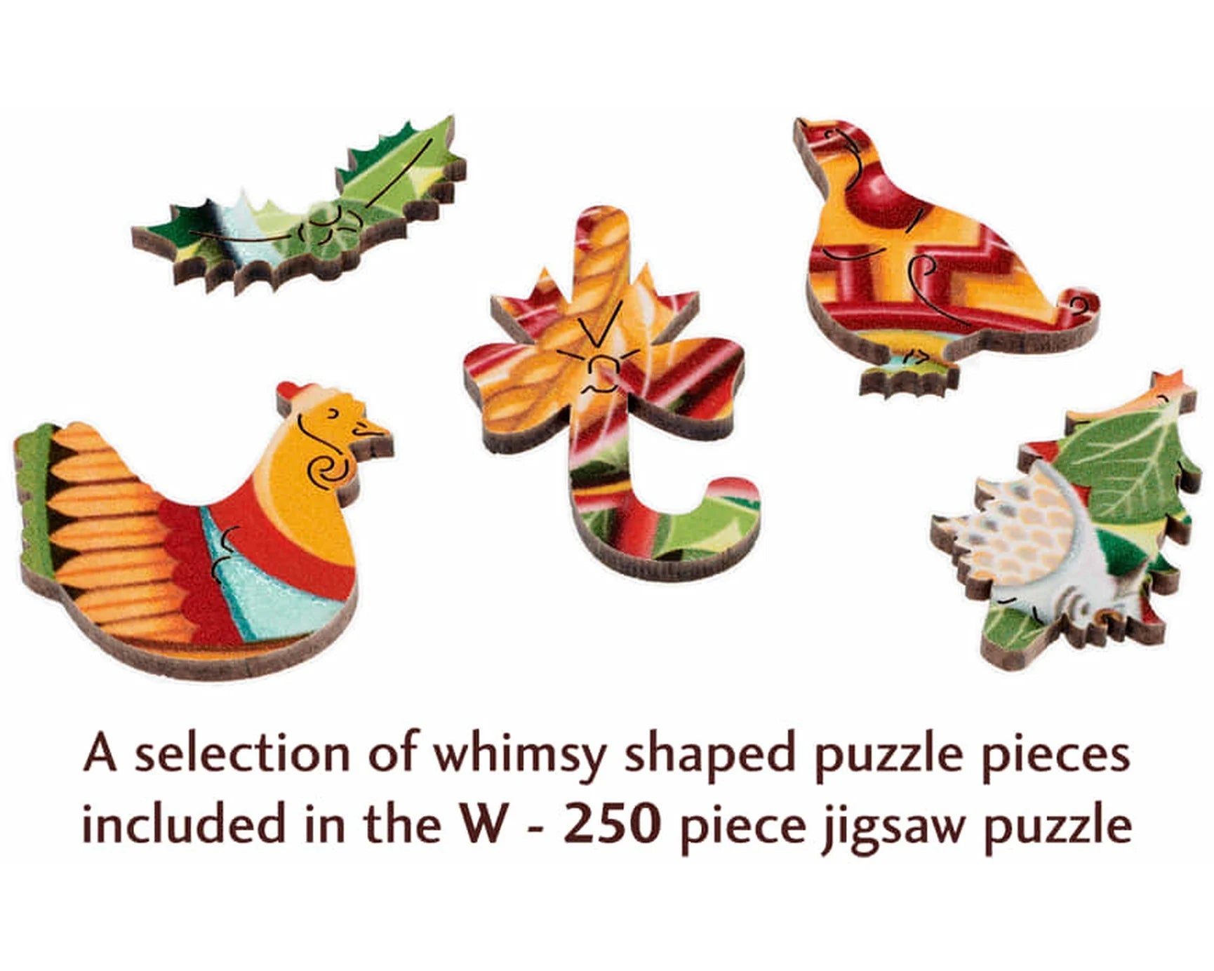Wentworth Wooden Puzzles Three French Hens - Maxi 250 Pieces