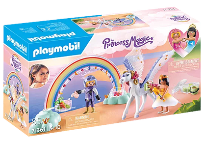 Playmobil 71361 Princess Magic Rainbow Pegasus with Rainbow in the Clouds