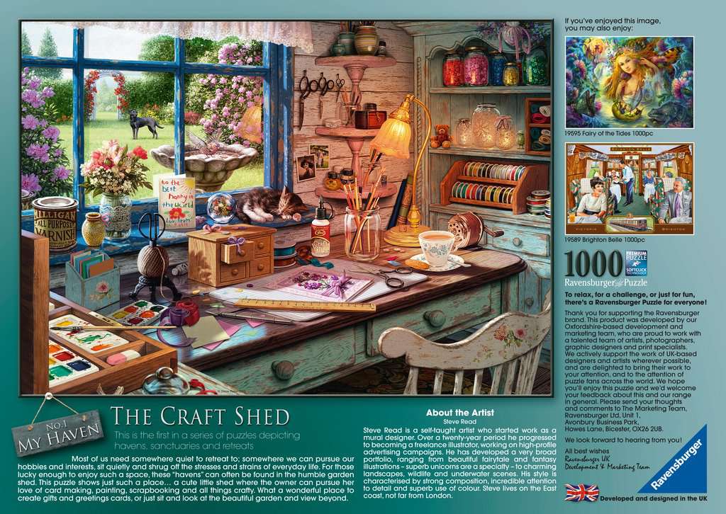 Ravensburger My Haven No.1, The Craft Shed, 1000pc