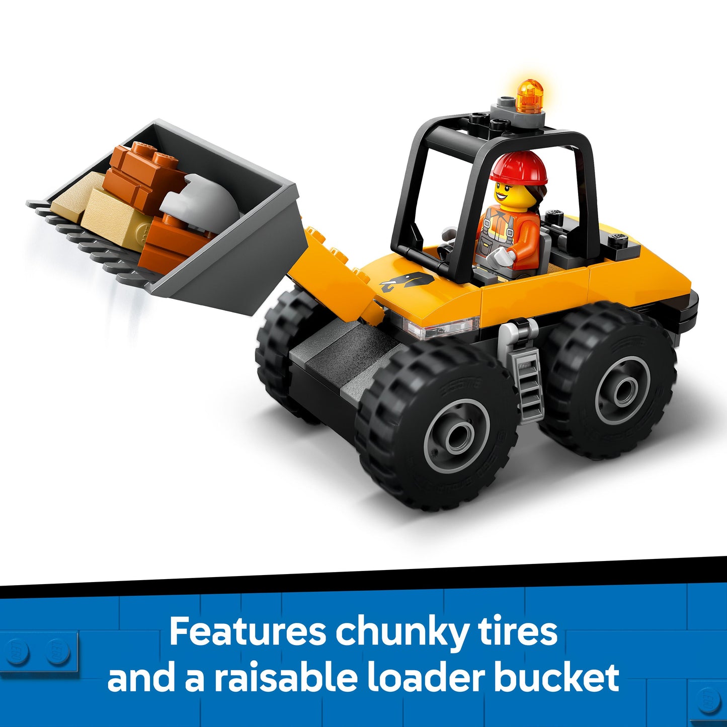 Lego City Great Vehicles 60450 Yellow Construction Wheel Loader