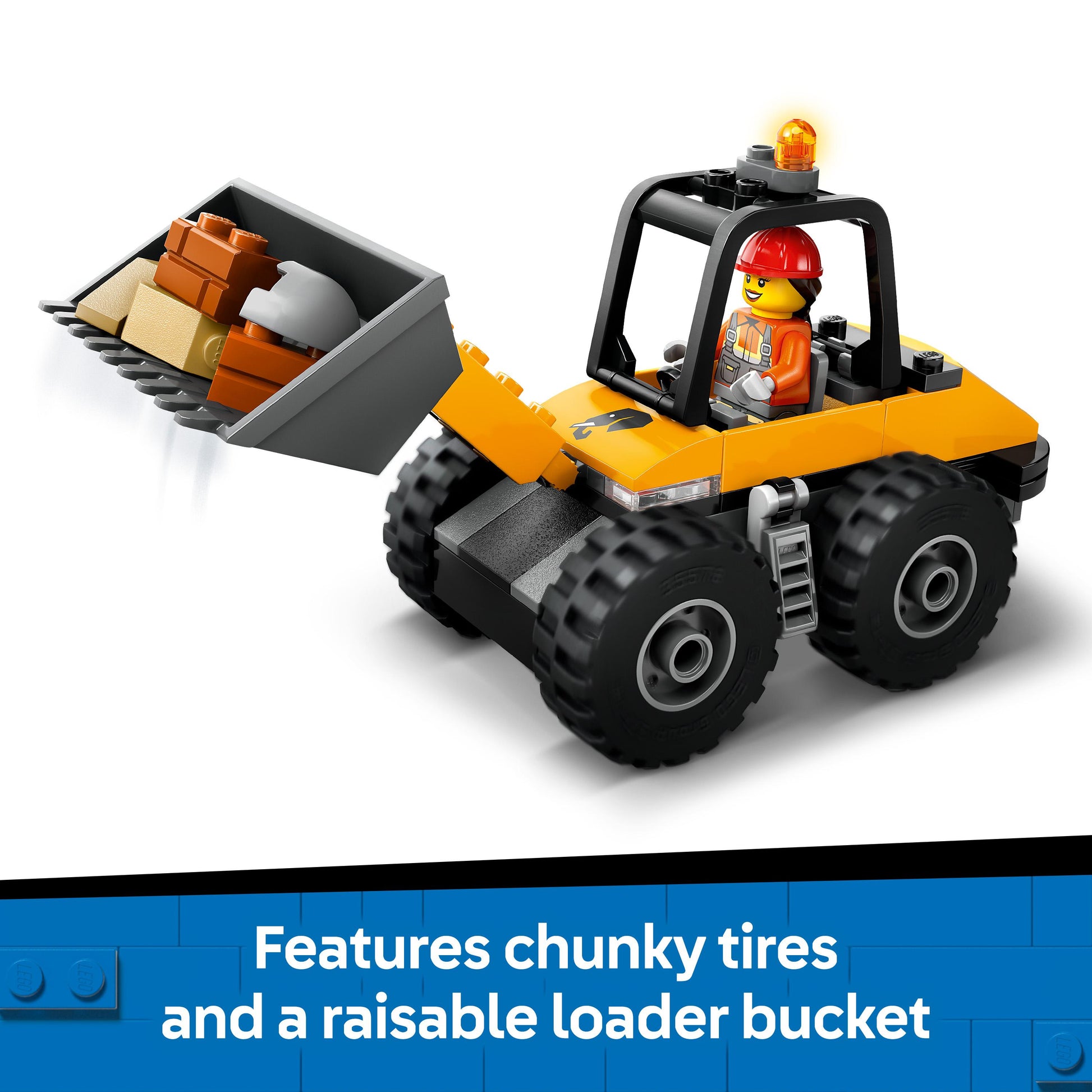 Lego City Great Vehicles 60450 Yellow Construction Wheel Loader