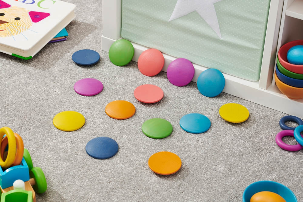 TickiT Rainbow Wooden Discs
