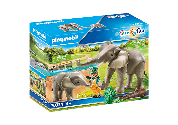 Playmobil 70324 Family Fun Elephant Habitat