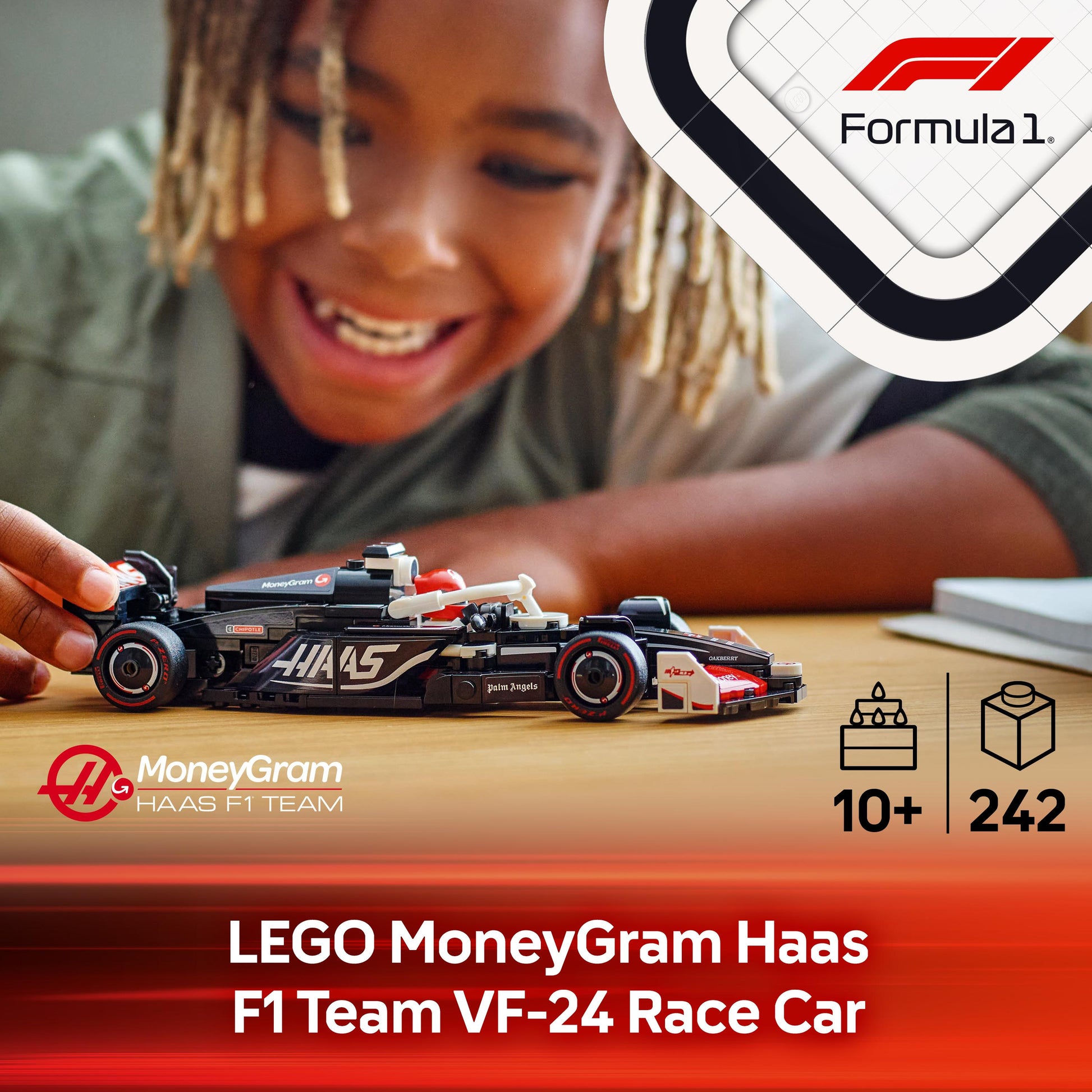 Lego Speed Champions 77250 MoneyGram Haas F1® Team VF-24 Race Car