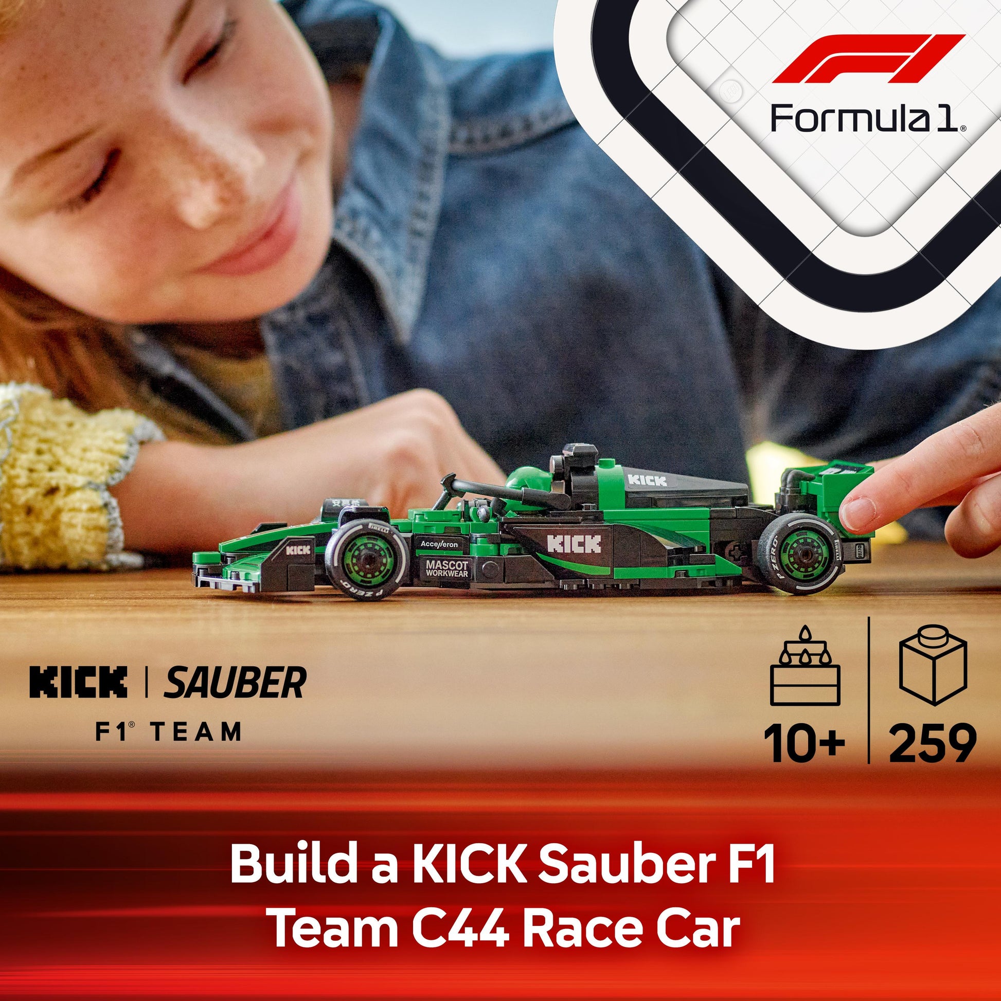 Lego Speed Champions 77247 KICK Sauber F1® Team C44 Race Car