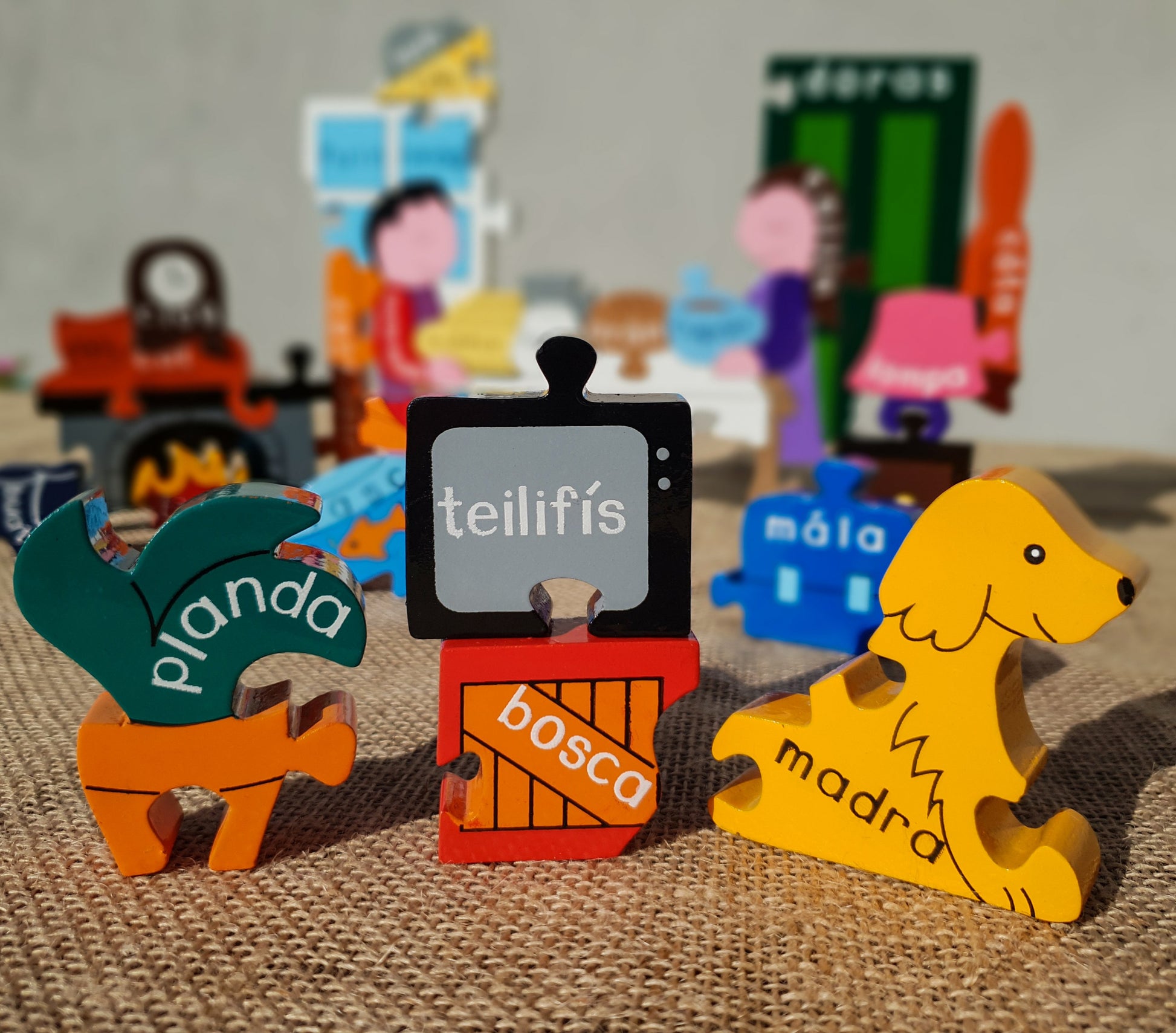 Alphabet Jigsaws At Home Jigsaw as Gaeilge