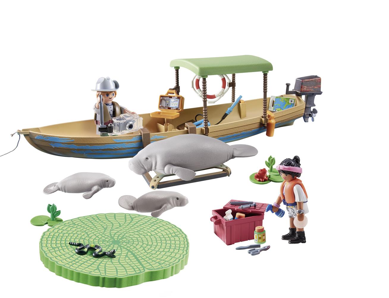 Playmobil 71010 Wiltopia Boat Trip To The Manatees